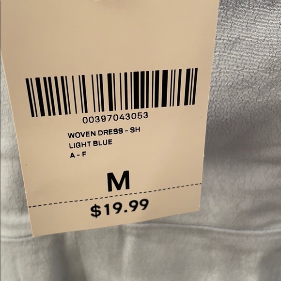 Light Blue Wrap Dress - Picture 3 of 3